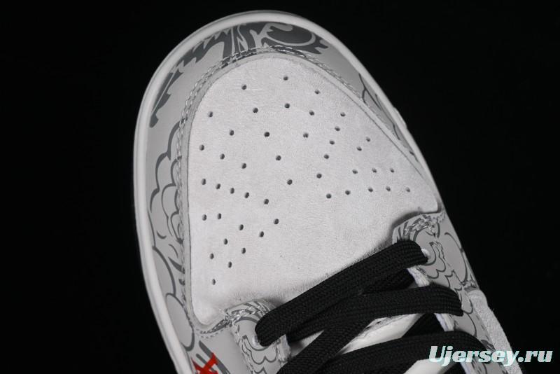 Nike SB Dunk Low Chinese New Year Limited Edition - Gray Dragon Anniversary High-End Custom Low-Top Casual Skate Shoes - XP3802-330