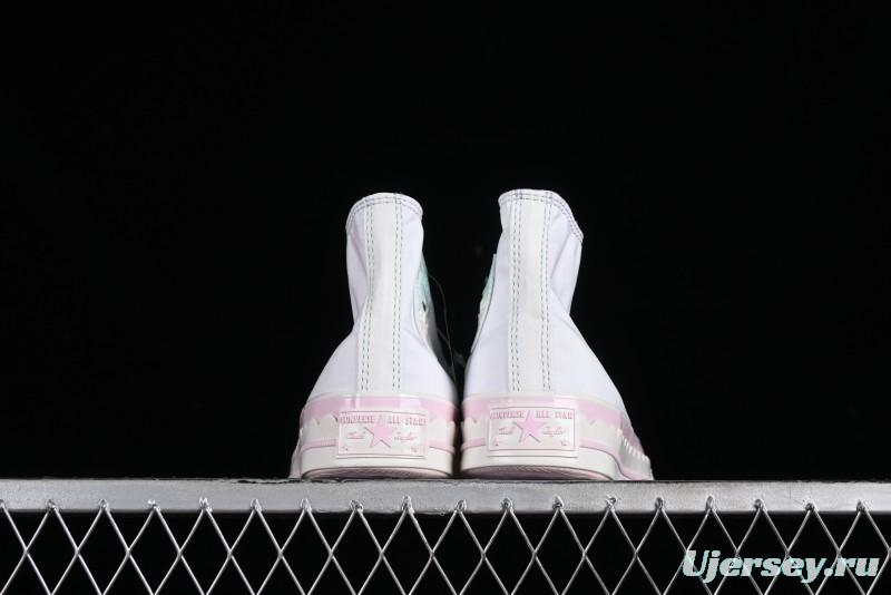 Converse Chuck 1970s Ice Cream Fun White Pink High Top Canvas Sneakers - A10947C