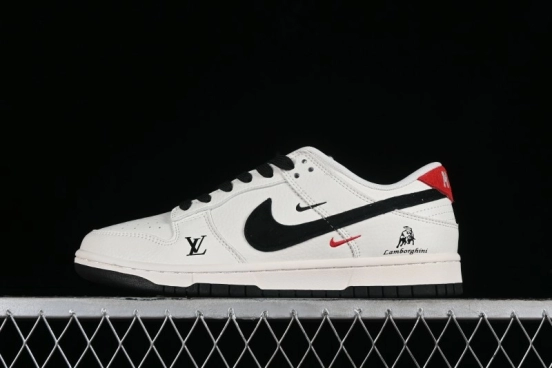 Nike Dunk Low LV Collaboration - Black Lamborghini SB Low Top Casual Sneakers - FC1688-190