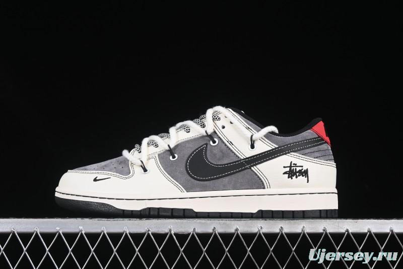 Nike SB Dunk Low Stussy Anniversary Edition Customized Low-Top Casual Skate Shoes - YX5066-208