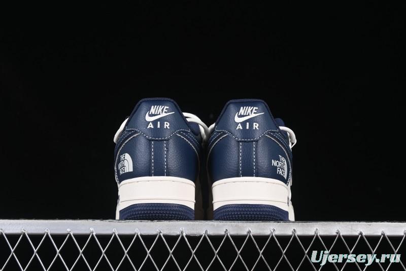 Nike Air Force 1 '07 Low The North Face Collaboration Beige Blue Patchwork Drawstring Casual Shoes - SJ1198-107