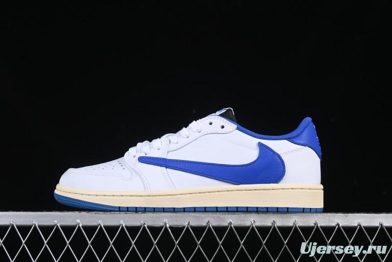 Nike Travis Scott x Air Jordan 1 Low OG AJ1 Reverse Swoosh Sneakers - DM7866-104