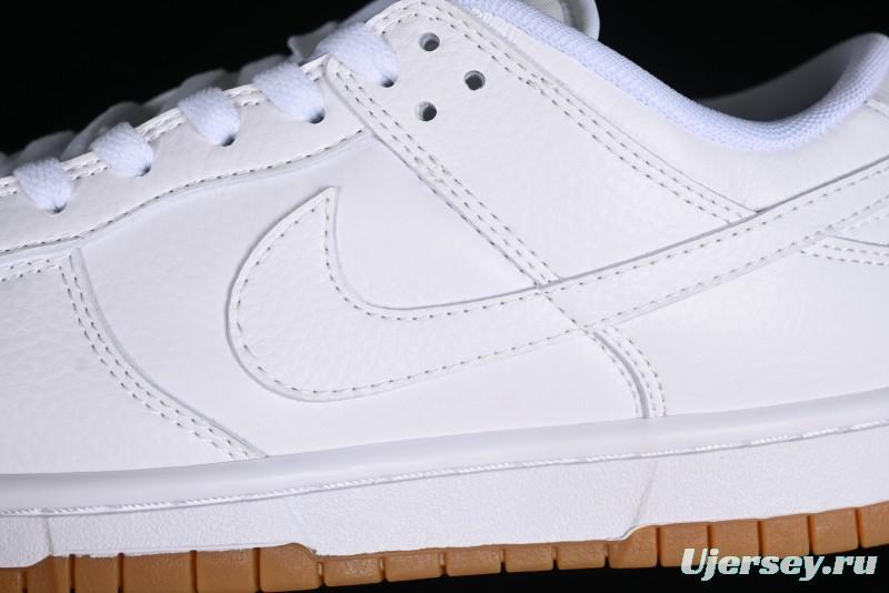 Nike SB Dunk Low Casual Skate Shoes with White and Gum Sole - 311369-100