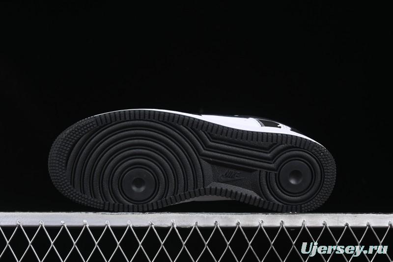 Nike Air Force 1 '07 Low Burberry Collaboration Black White Cow Print Casual Sneakers - DF0188-029