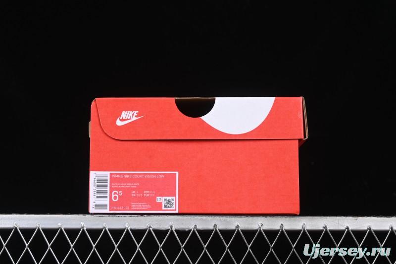 Nike Court Vision Low Lo Leather Low-Top Retro Casual Breathable Sneakers - FN3447-131