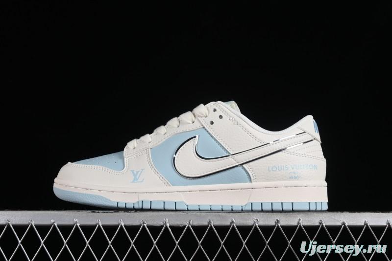 Nike SB Dunk Low LV Collaboration Anniversary Edition Premium Custom Low-Top Casual Sneakers - BB8766-209