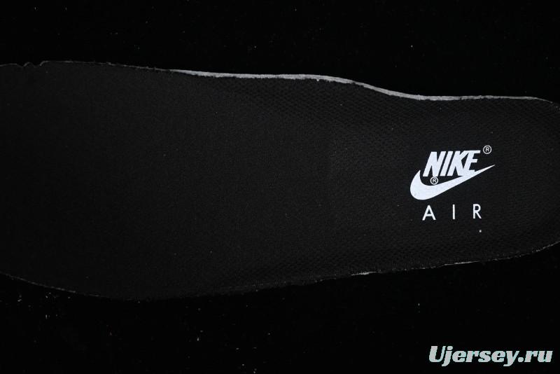 Nike Air Force 1 '07 Low White Black Swoosh Casual Sneakers - 315122-103