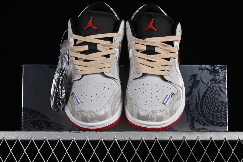 Nike Air Jordan 1 Low AJ1 CNY Year of the Dragon Limited Edition 'Mischievous Panda' Retro Basketball Shoes - 553558-066