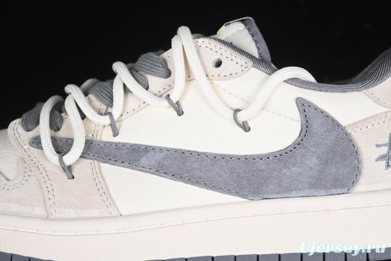 Nike Travis Scott x Fragment Design x Air Jordan 1 Low OG SP AJ1 Stussy Collaboration - DM9288-004