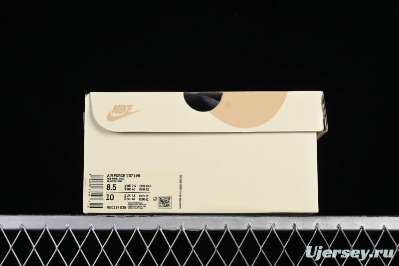 Nike Nocta x Nike Air Force 1 '07 Low Casual Sneakers with Reflective Details and Full-Length Air Cushion - NO0224-028