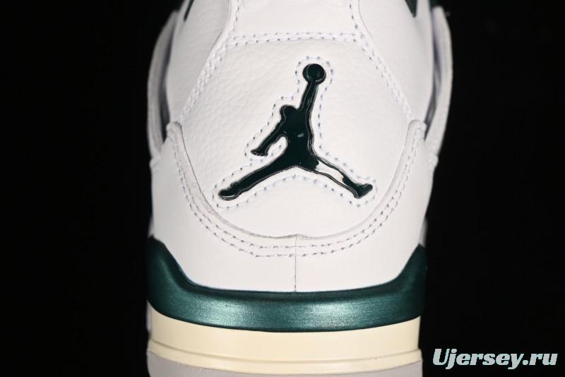Nike Air Jordan 4 Retro Sneakers with Oxidized Green Accents and Visible Air Cushion - AQ8138-103