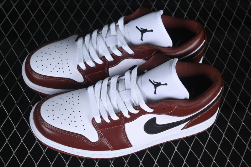 Nike Air Jordan 1 Low AJ1 White University Red Casual Sneakers - HF3148-102