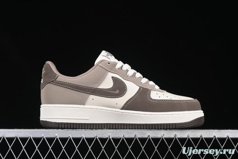 Nike Air Force 1 '07 Low The North Face Collaboration Light Brown Ghost Face Casual Sneakers - KK1988-065