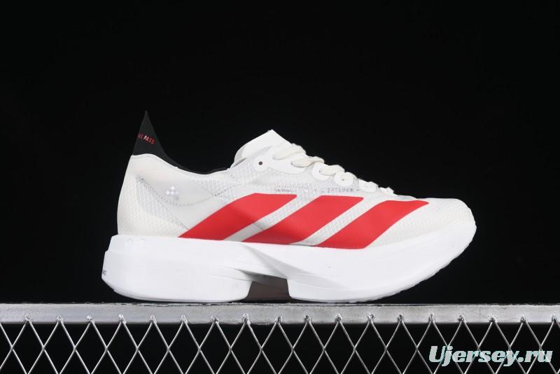 Adidas Lightstrike Pro Running Shoes - White/Red with Inspirational Design