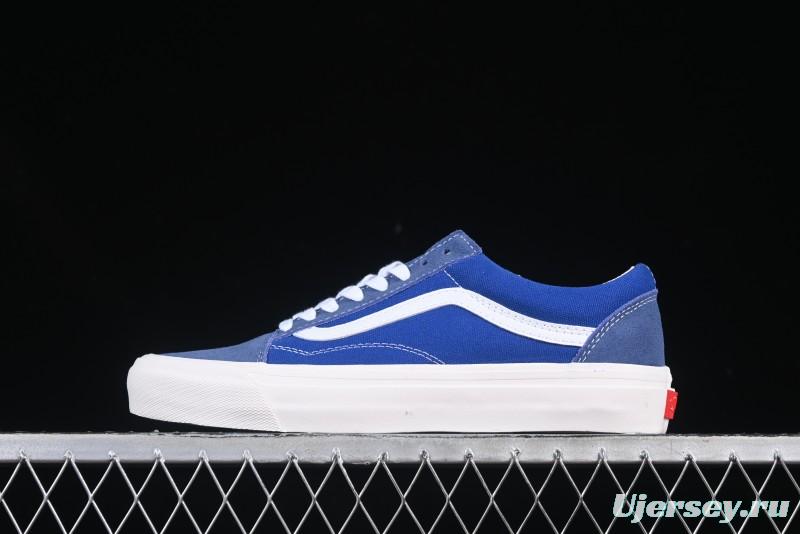 Vans Premium Old Skool 36 Retro Skate Shoes with Full-Grain Leather and Cushioned Insole - VN000CQDDWR