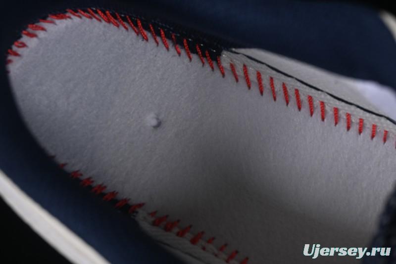 Nike Air Force 1 '07 Low Bape Collaboration Off-White Navy Blue Casual Sneakers - HH7518-066