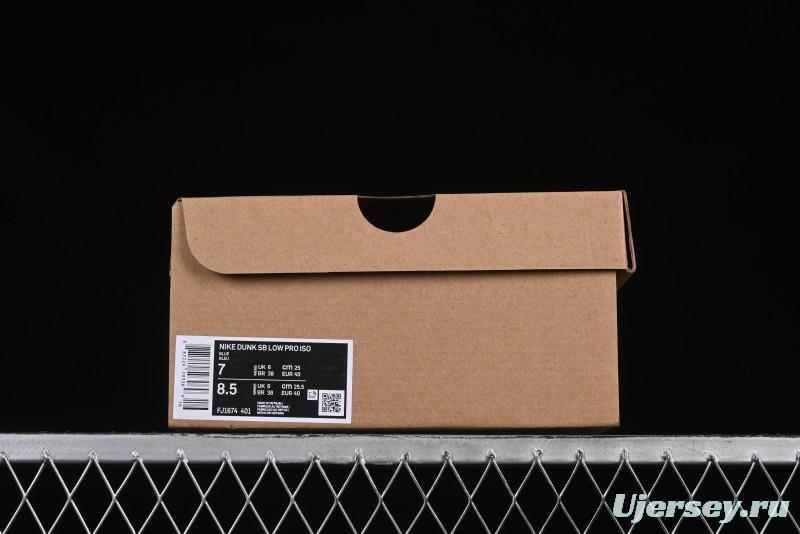 Nike SB Dunk Low Pro ISO University Blue Low-Top Skate Shoes - FJ1674-401