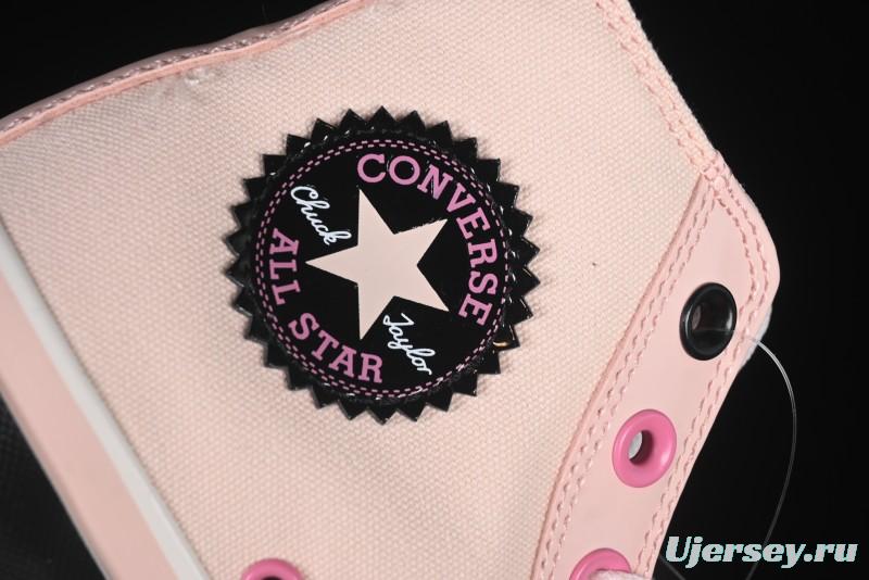 Converse Chuck 70 High Top Platform Sneakers in Pink Color Block Design - A14825C