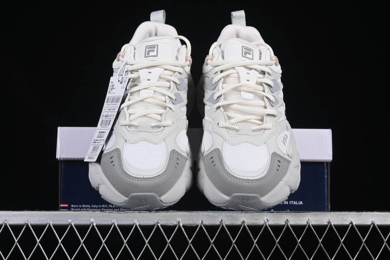 FILA Wave Fusion Chunky Sneakers - White & Gray