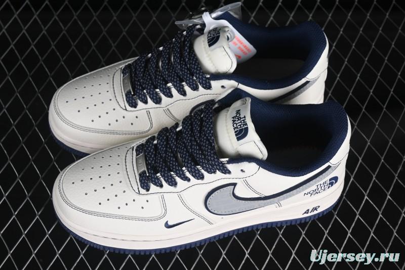 Nike Air Force 1 '07 Low The North Face x COMME des GARÇONS Navy Blue Line Casual Sneakers - HH7518-051