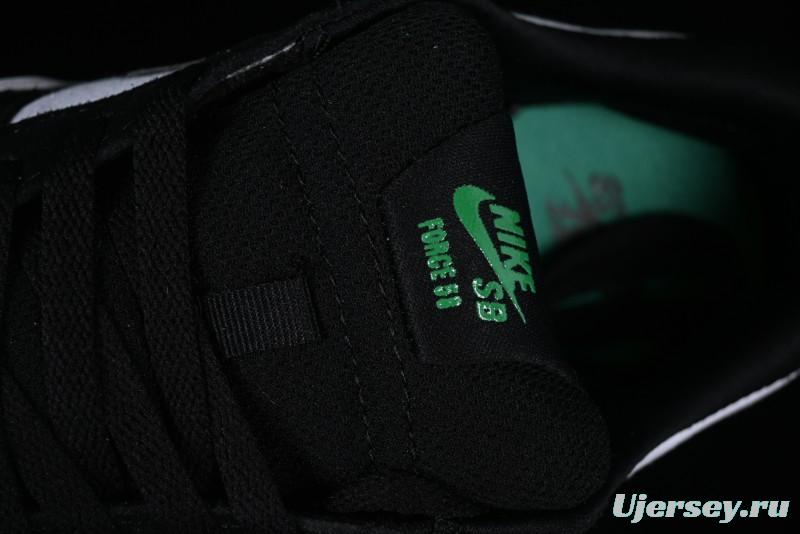 Nike SB Force 58 Low - Emerald Green, Black & White Skateboarding Shoes
