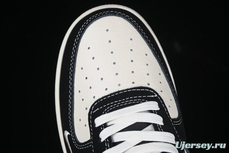 Nike Air Force 1'07 Low Dior Collaboration Red Black Zebra Print Casual Sneakers - KK1988-066