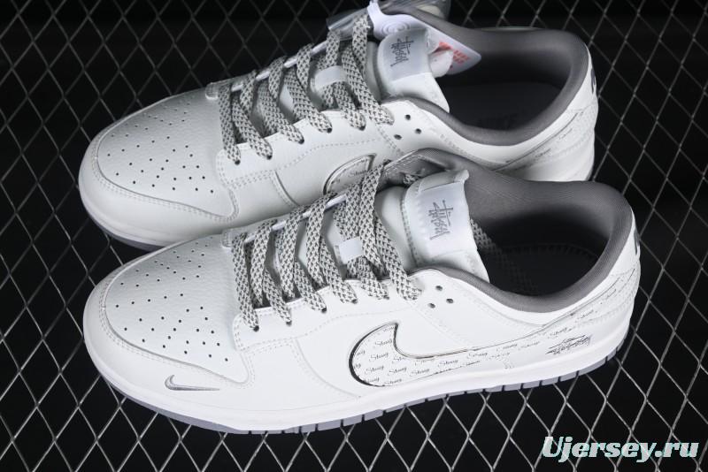 Nike SB Dunk Low Stussy Anniversary Custom Low-Top Casual Skate Shoes - CS1688-103