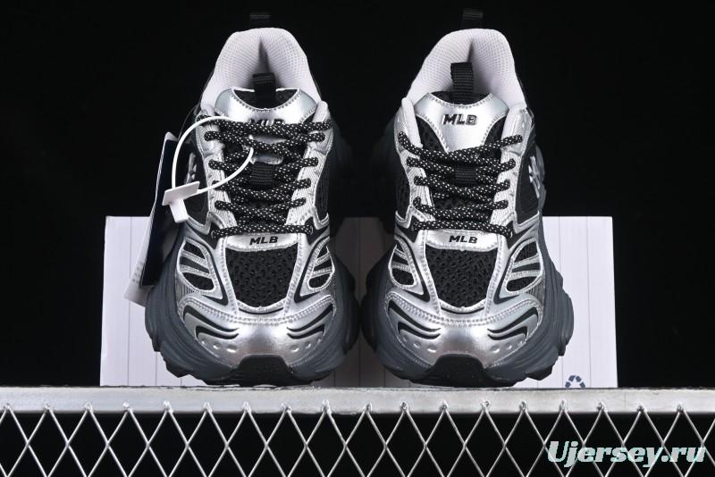 New York Yankees MLB Winner Chunky Height Increasing Thick Sole Running Shoes - 3ASHWD15N50BKS