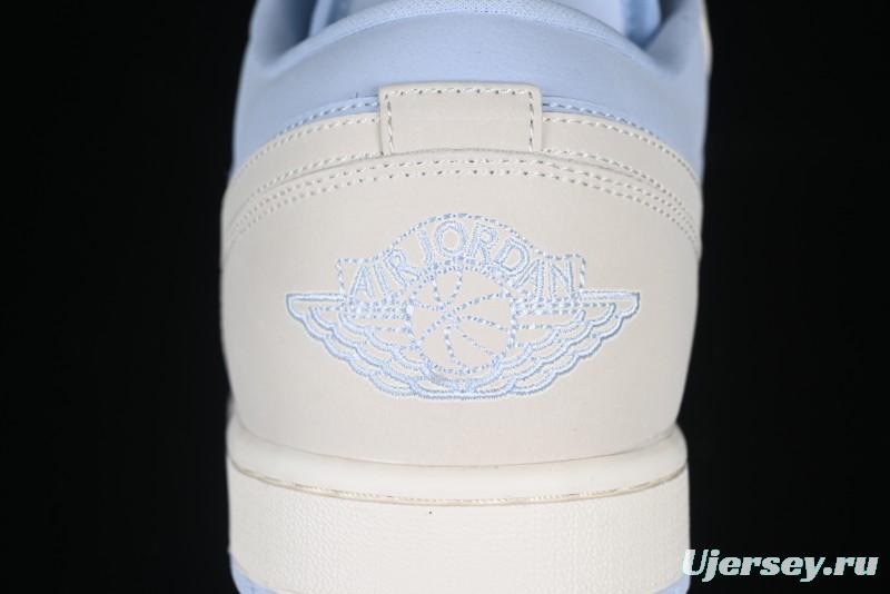 Nike Air Jordan 1 Low "Hydrogen Blue" Casual Sneakers with Retro Design - IB4003-407