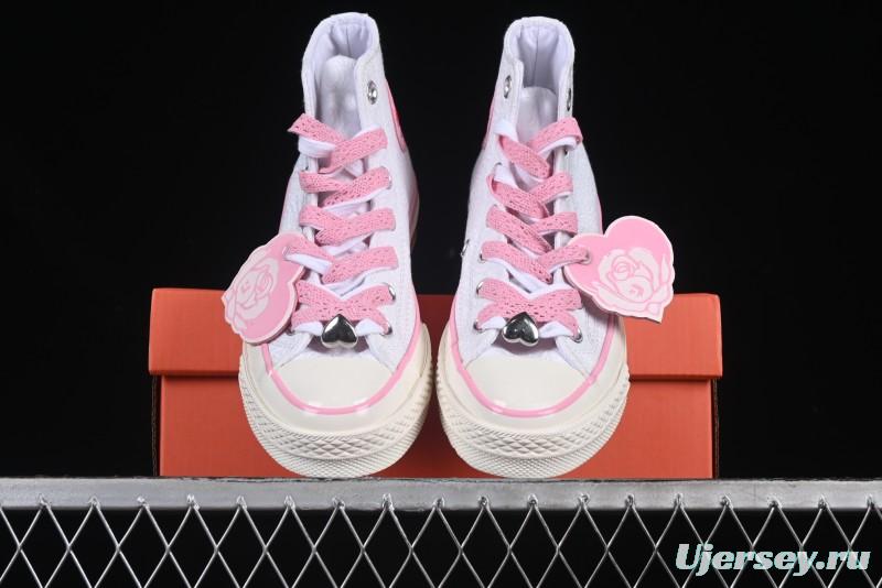 Converse Chuck 70 Valentine's Day Rose High Top Casual Sneakers - A14798C