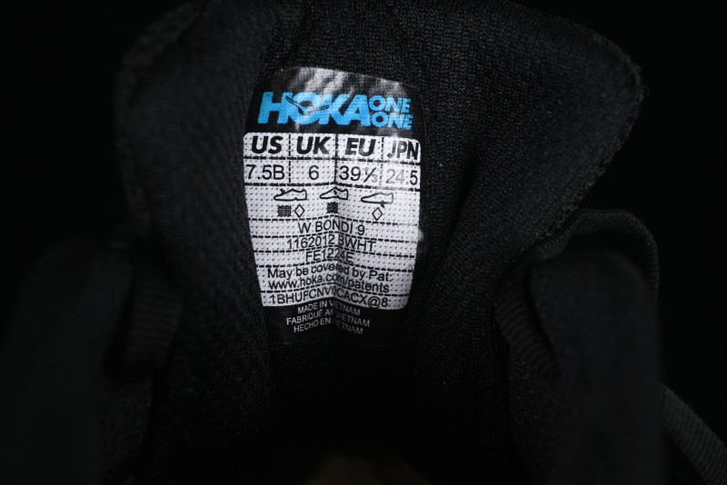 HOKA ONE ONE Bondi 9 Knit Lightweight Casual Running Shoes - 1162012 BWHT