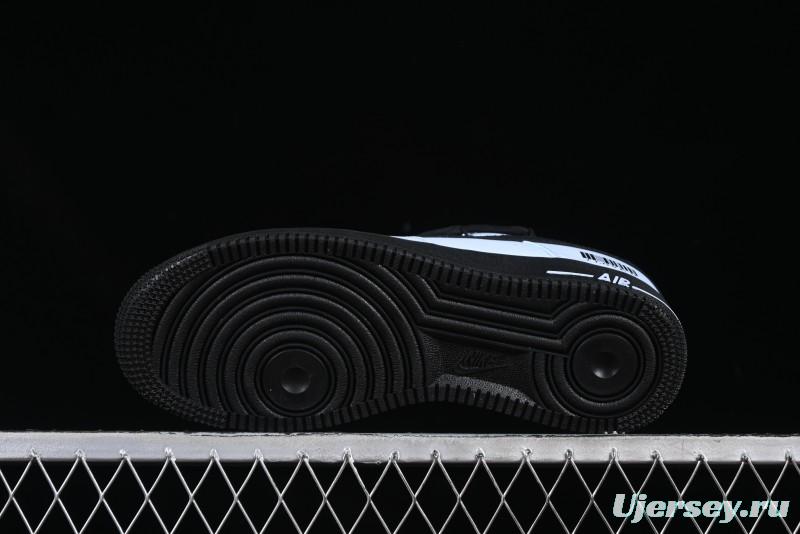 Custom "I Love U" Black & White Sneakers - Sleek Barcode Design
