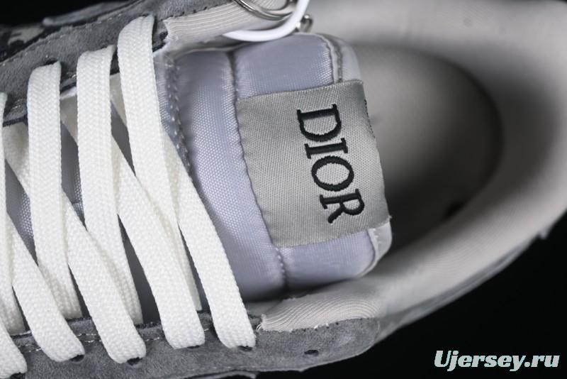 Nike Air Force 1'07 Low Dior Collaboration Grey Knit Skeleton Low-Top Casual Sneakers - KK1988-056