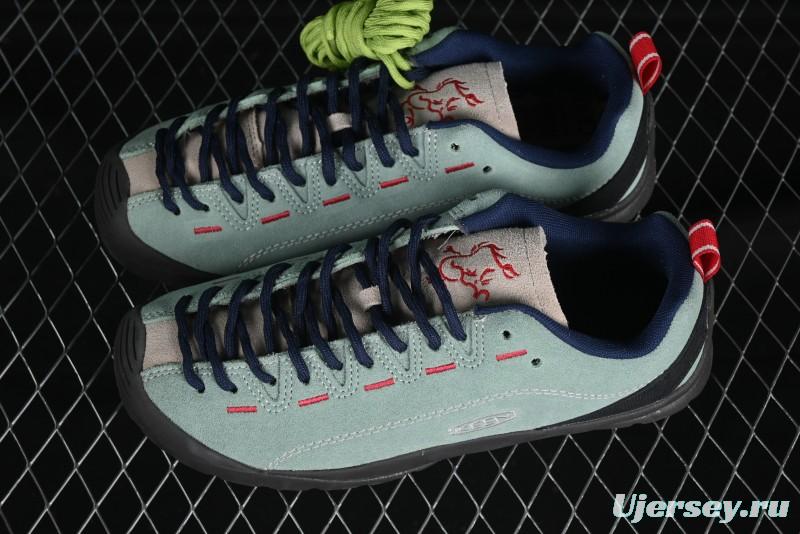 KEEN Jasper Lightweight Outdoor Adventure Shoes – Mint Green & Navy