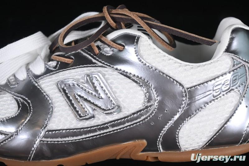 New Balance 530 Metallic Silver Sneakers – Stylish & Sporty Design