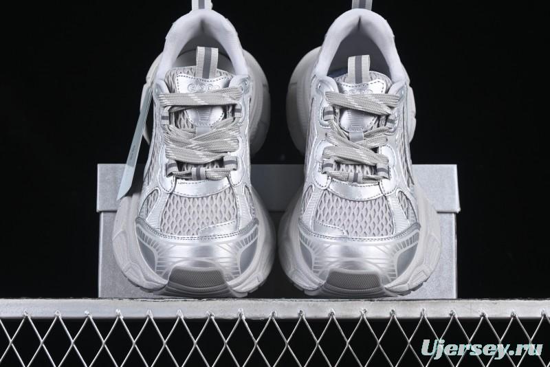 GG-CC Casual Running Shoes with Asymmetrical Design - 5509 Silver