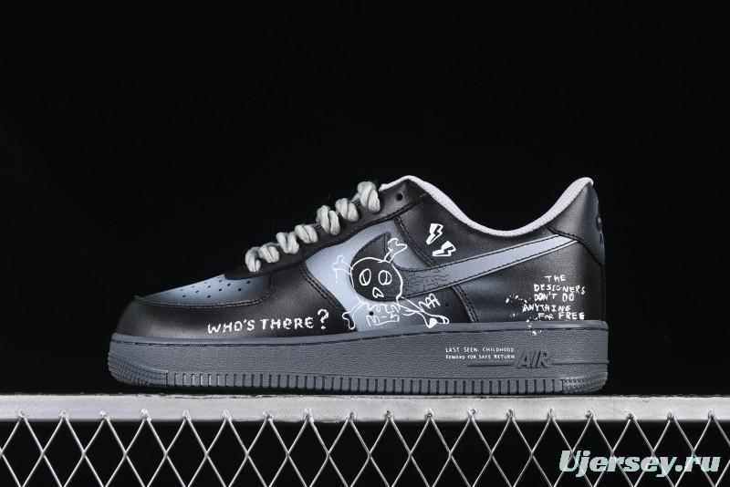 Nike Air Force 1'07 Low Gradient Skeleton Casual Sneakers - YD2425-110