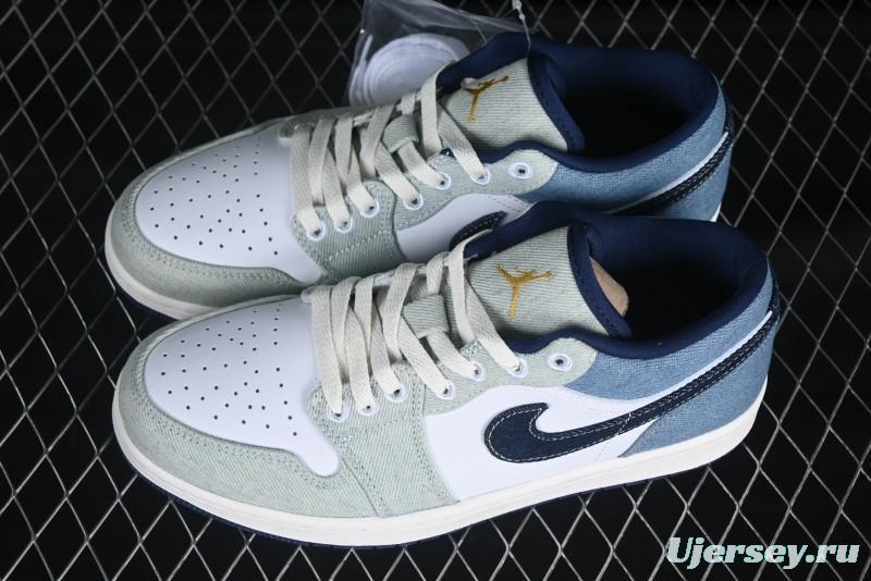 Nike Air Jordan 1 Low "Canadian Tuxedo" Basketball Shoes - IH0648-141