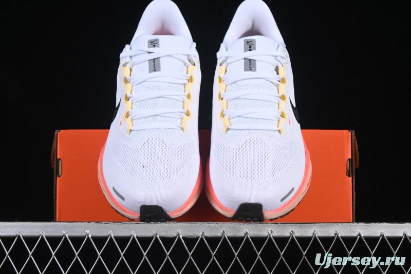 Nike Air Zoom Running Shoes - White/Coral Gradient