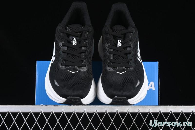 HOKA ONE ONE Bondi 9 Knit Lightweight Casual Running Shoes - 1162012 BWHT