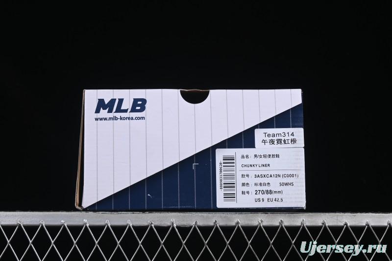 NY Yankees Black Leather Sneakers – Bold Orange Logo Edition