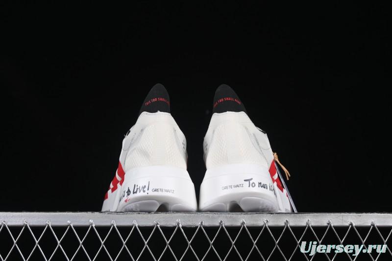 Adidas Lightstrike Pro Running Shoes - White/Red with Inspirational Design