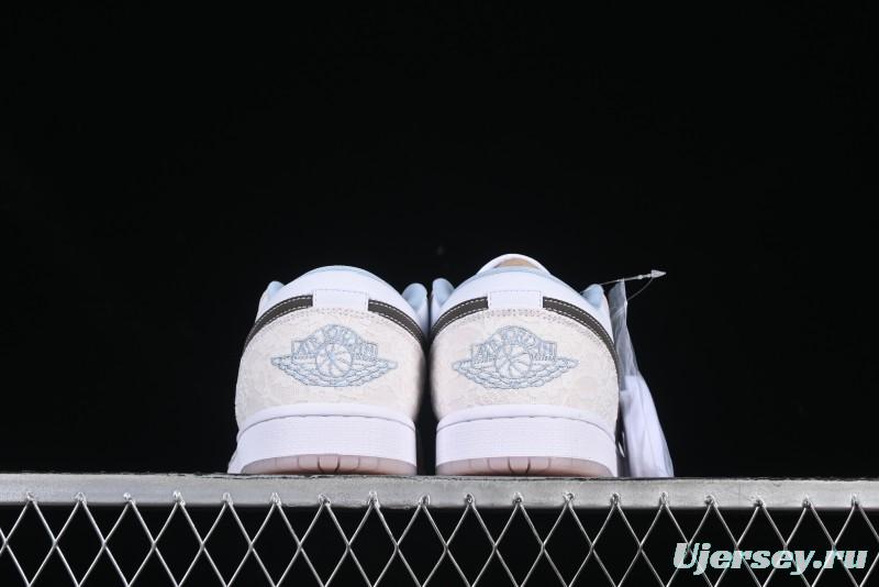 Nike Air Jordan 1 Low AJ1 Carved Pink Low-Top Casual Sneakers - IB8859-101