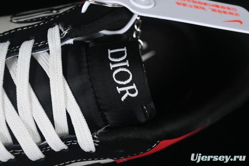 Nike Air Force 1'07 Low Dior Collaboration Red Black Zebra Print Casual Sneakers - KK1988-066