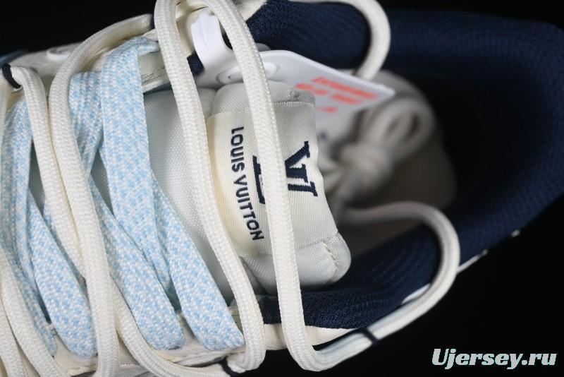 Nike Air Force 1'07 Low LV Collaboration University Blue Drawstring Casual Sneakers - DM6868-058