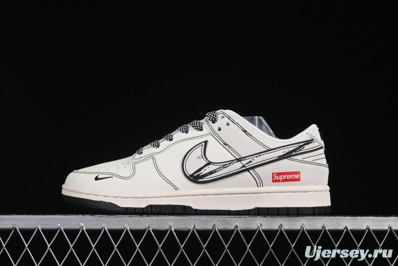 Nike x Supreme Dunk Low "Sketch Pack" - Premium Collaboration Sneaker