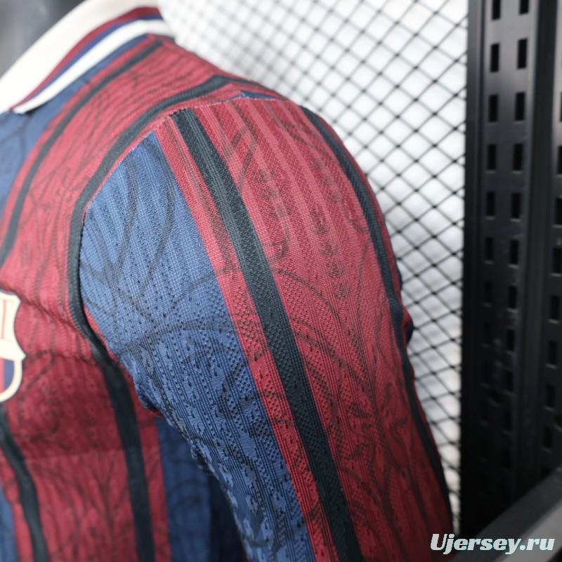 Player Version 25/26 Modernist FC Barcelona Polo Long Sleeve Jersey