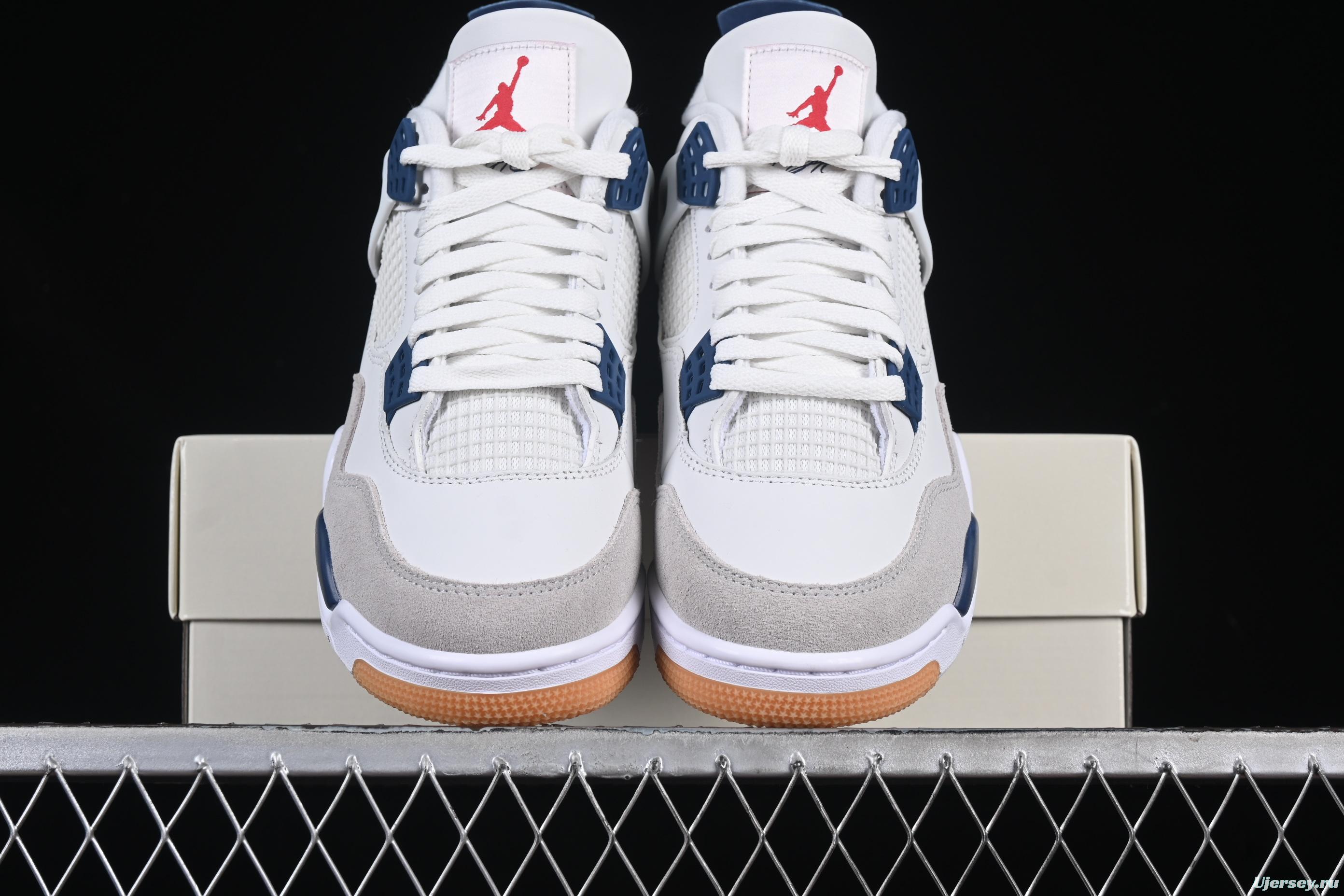 Nike Air Jordan 4 Retro SB x Navy Blue White - DR5415-100