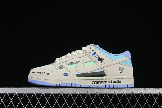 Nike SB Dunk Low Porsche Colorway Anniversary Custom Low-Top Casual Sneakers - MU0232-363