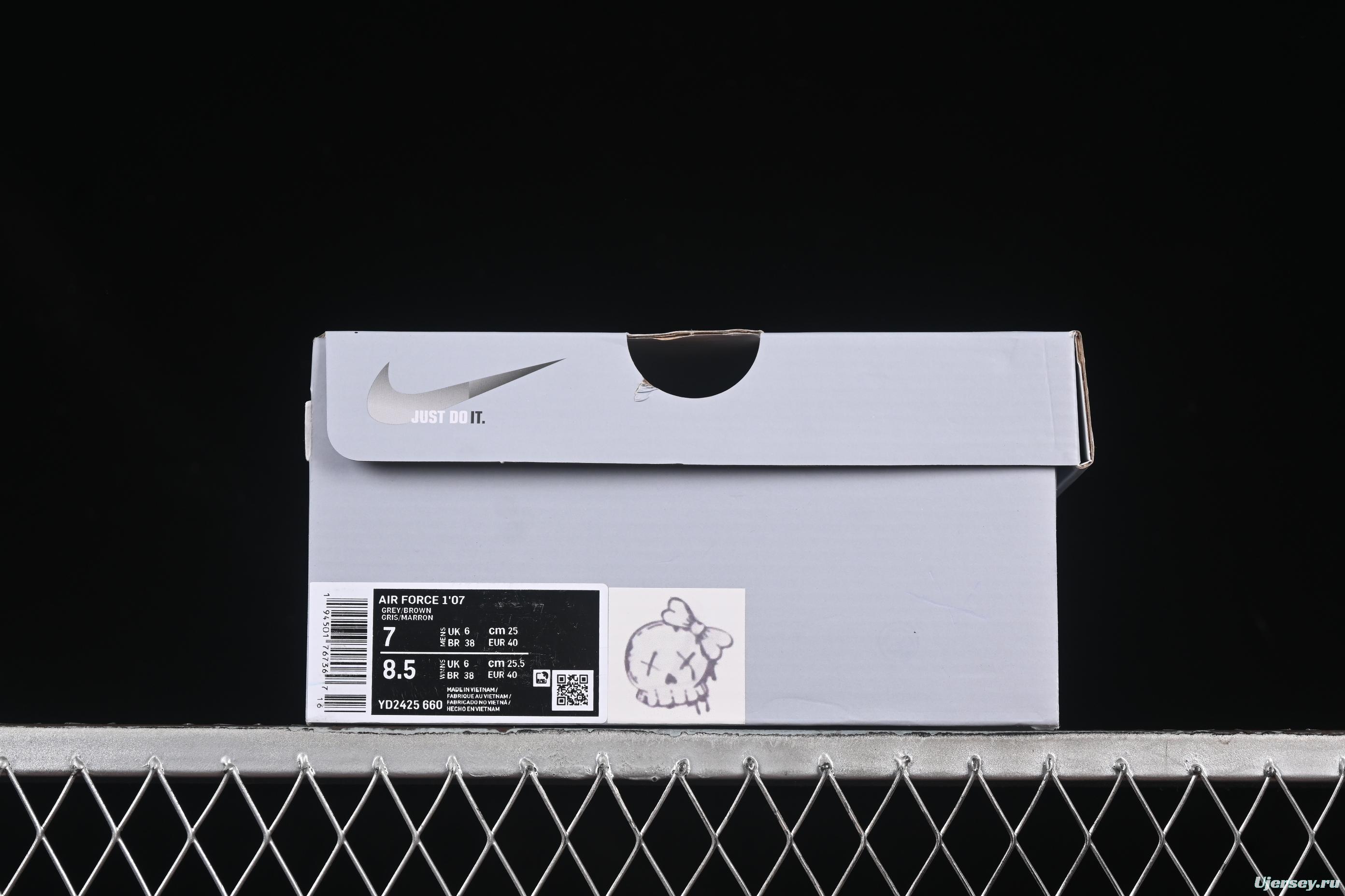 Nike Air Force 1'07 Low Dark Skull Casual Sneakers - YD2425-660